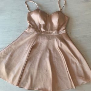 Short pink/champagne dress